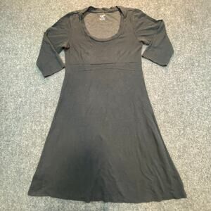 Horny Toad 3/4 Sleeve Black A line Dress Size XS Extra Small